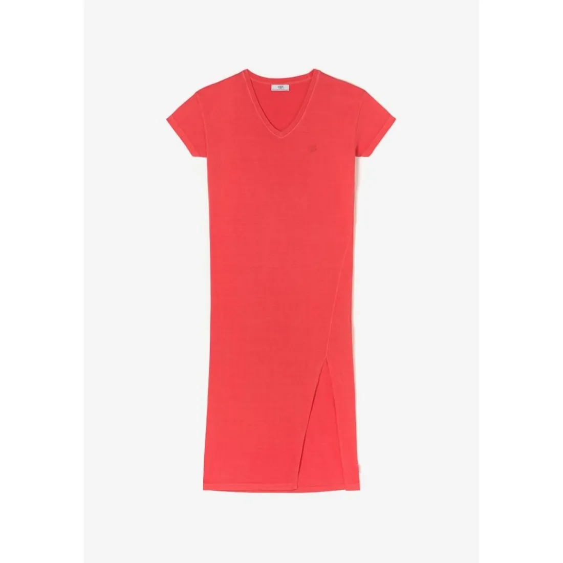 Robe longue droite ROJO rouge Lucie en coton