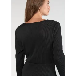 Robe longue droite YAMA noir