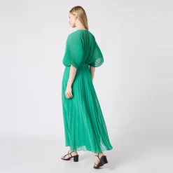 Robe longue empire vert
