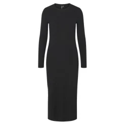 Robe longue manches longues en jersey noire Kylie Noor