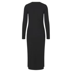 Robe longue manches longues en jersey noire Kylie Noor