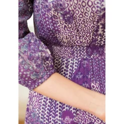 Robe Longue MYLO violet en coton
