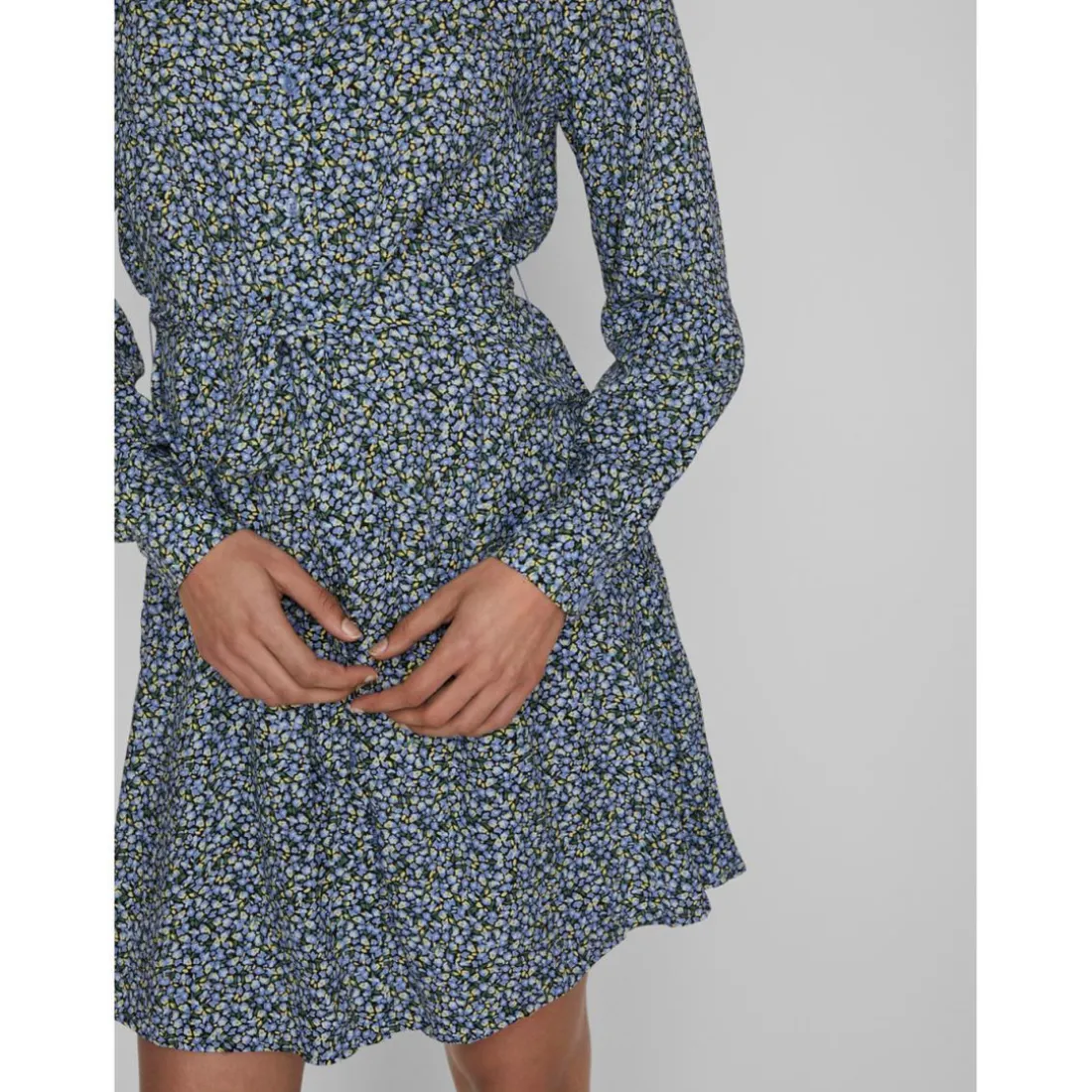 Robe longue noir en viscose Trix