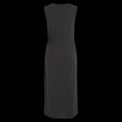 Robe longue noir Yael en coton modal