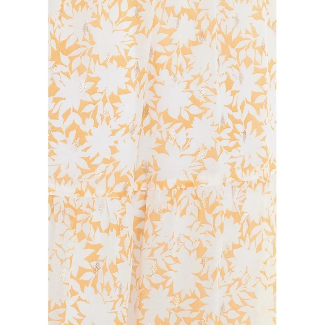 Robe longue portefeuille BILBAO jaune