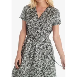 Robe longue portefeuille RUGY noir