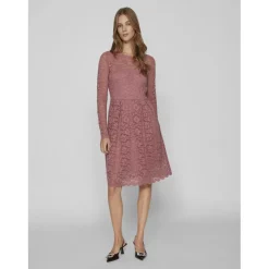 Robe longue rose clair Lia