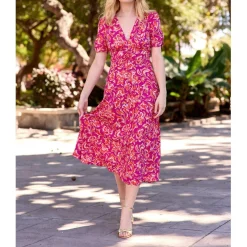 Robe longue ROZANA cachemire en viscose