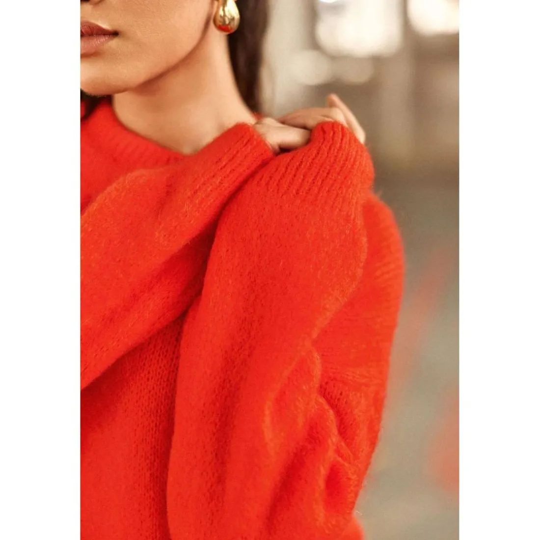 Robe Maille MAELLE rouge