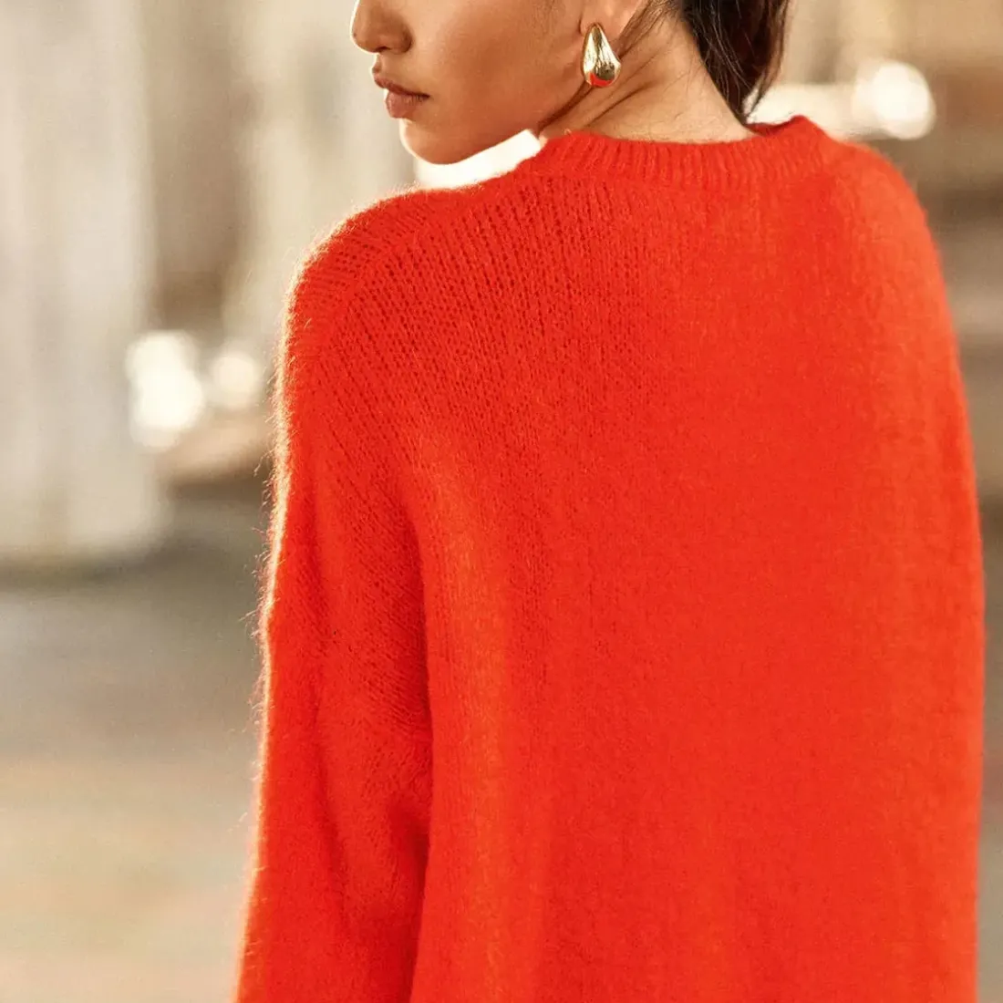 Robe Maille MAELLE rouge
