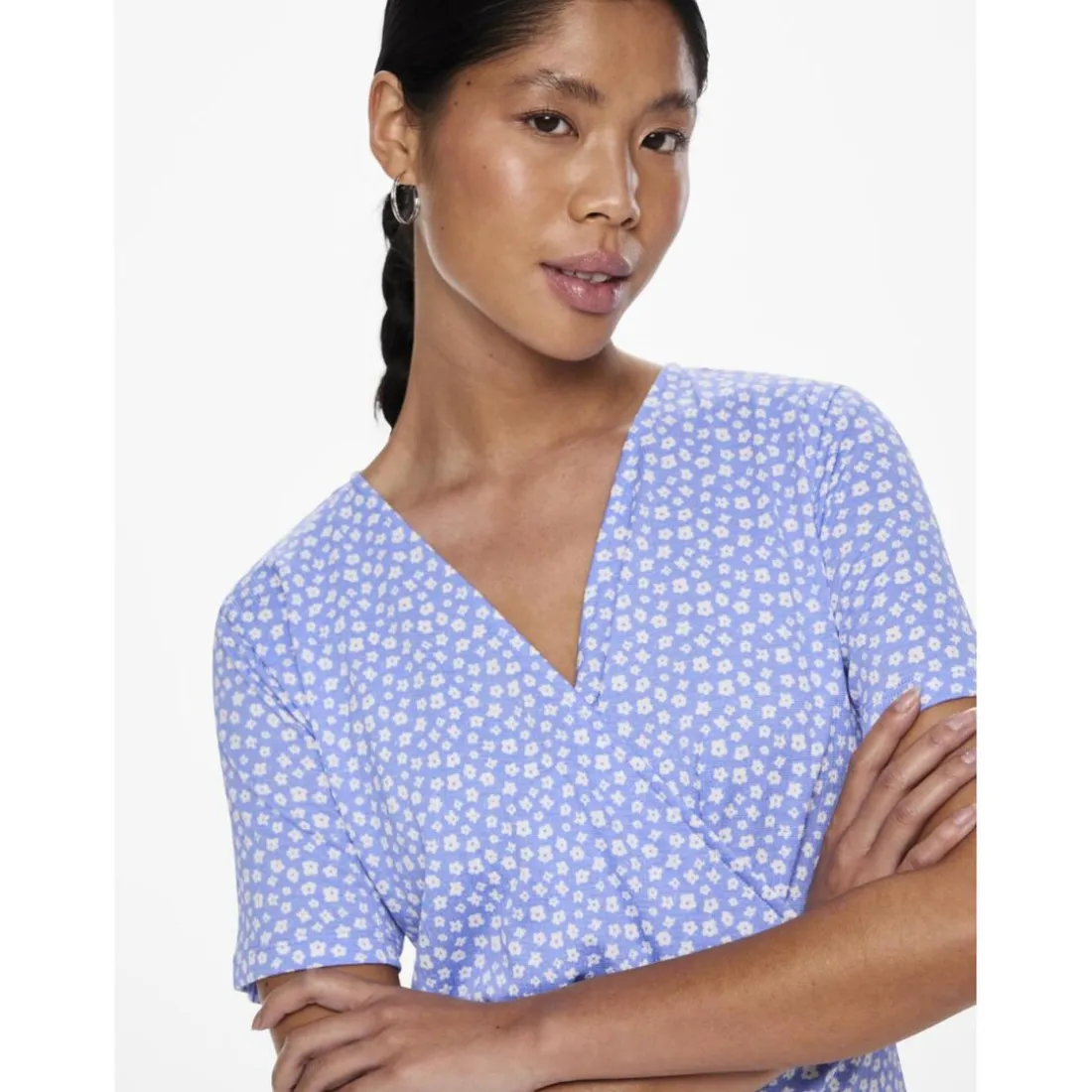 Robe manches courtes Sienna bleu Hazel