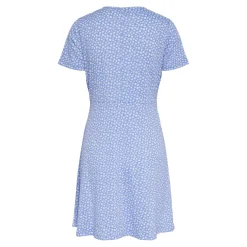 Robe manches courtes Sienna bleu Hazel