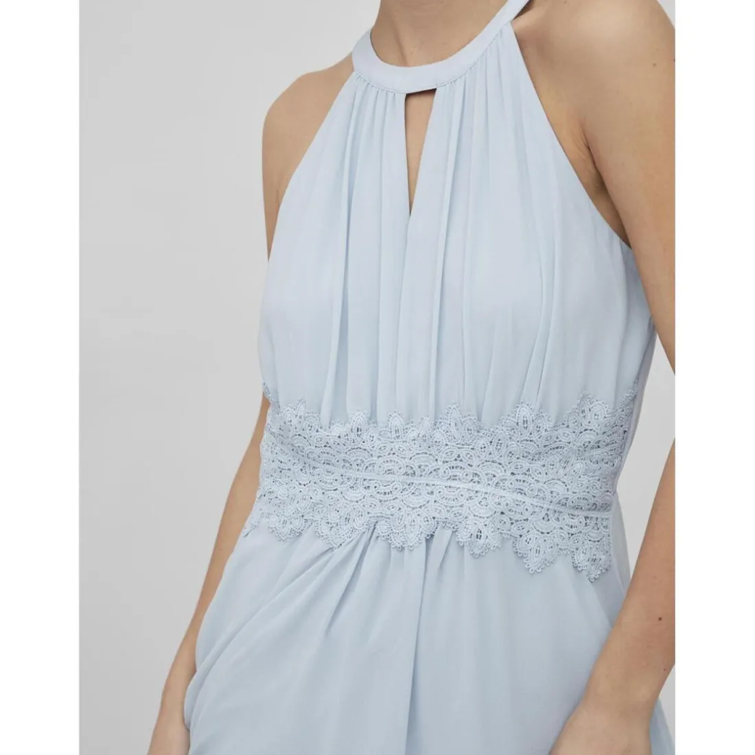 Robe maxi sans manches Milina bleu Daisy