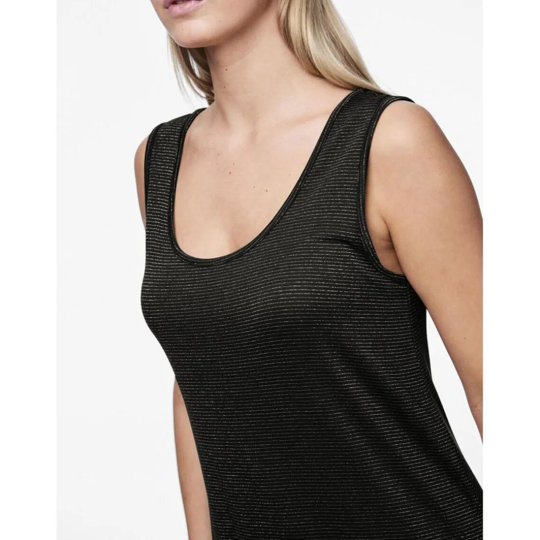 Robe midi Billo noir en viscose Yara