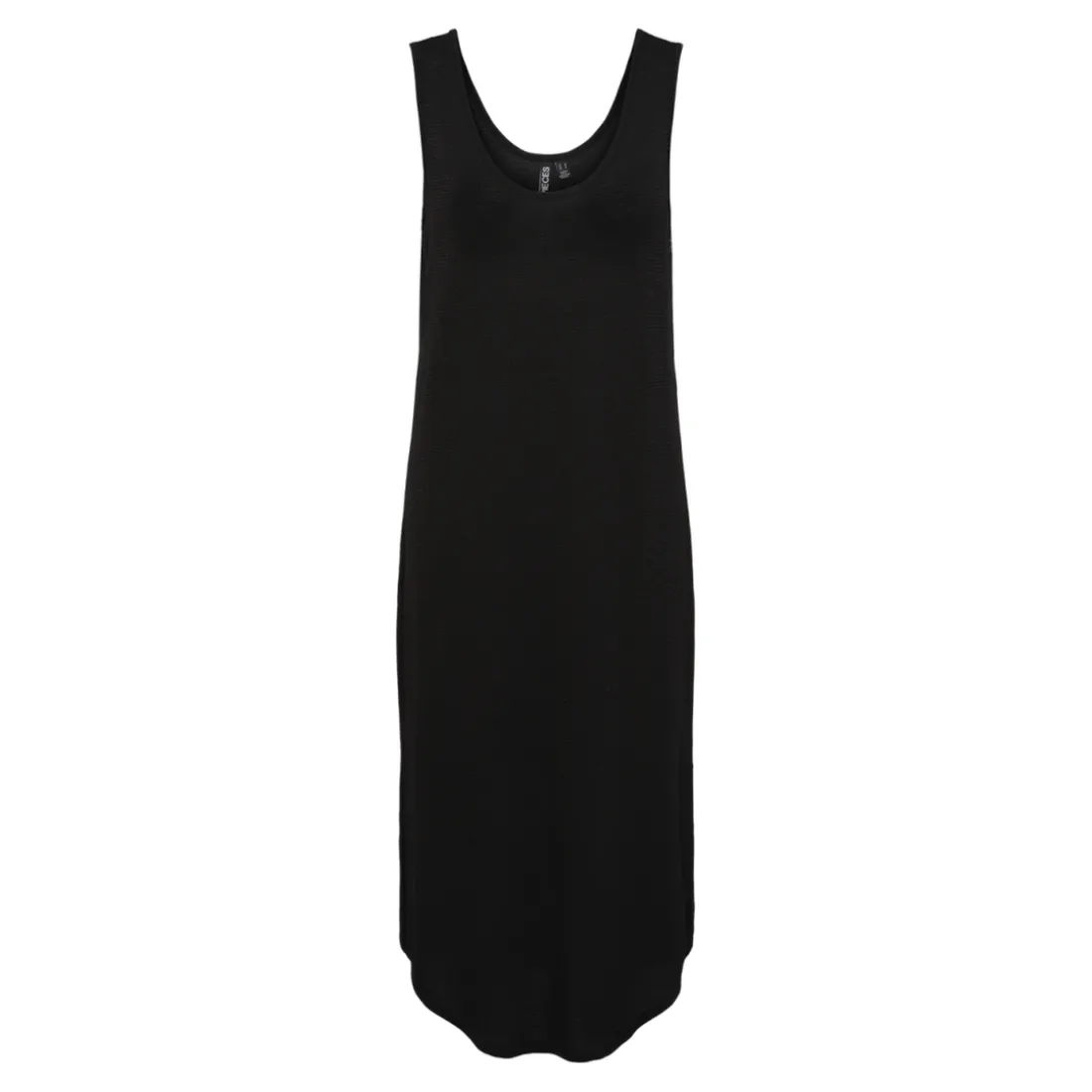 Robe midi Billo noir en viscose Yara