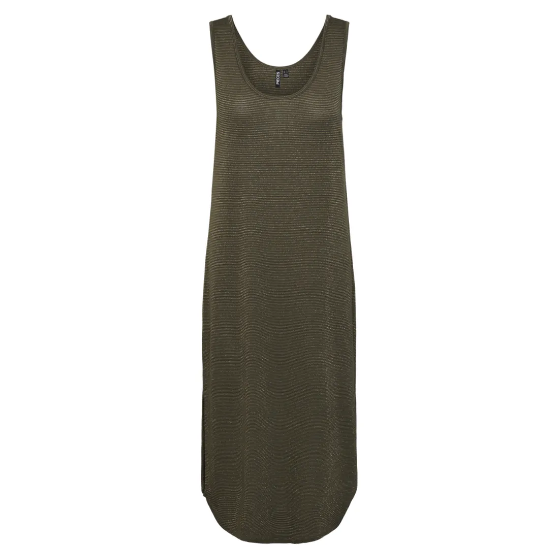 Robe midi Billo vert en viscose Lucy