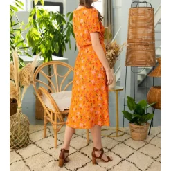 Robe Midi CARLANA orange