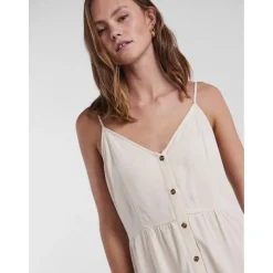 Robe midi gris en viscose Dina