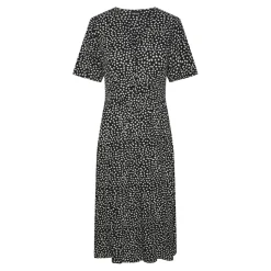 Robe midi Tala noir en viscose Cara