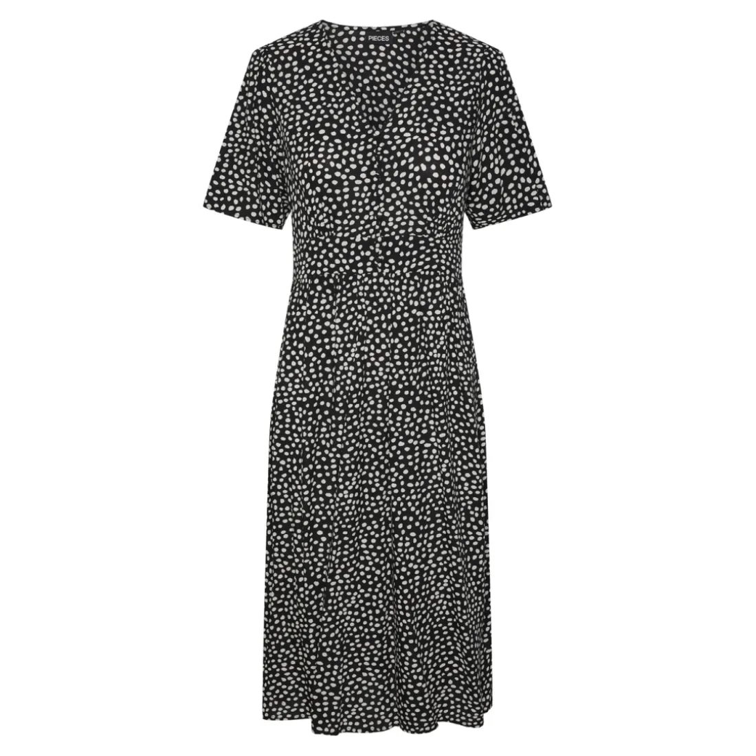 Robe midi Tala noir en viscose Cara