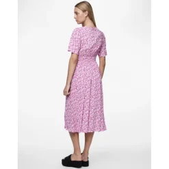 Robe midi Tala rose en viscose Gaia