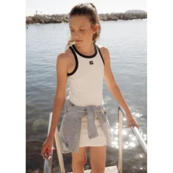 Robe moulante ATENIGI blanc Ida