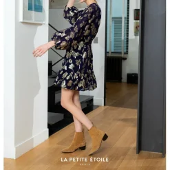Robe NIDA bleu marine en viscose