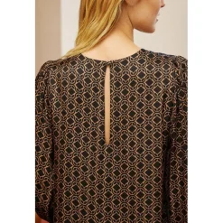 Robe PETE bleu en viscose