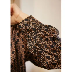 Robe PETE bleu en viscose