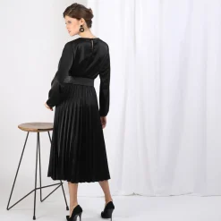 Robe plissée Gisèle