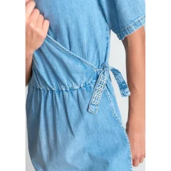 Robe portefeuille en jeans FLOE bleu Sloan