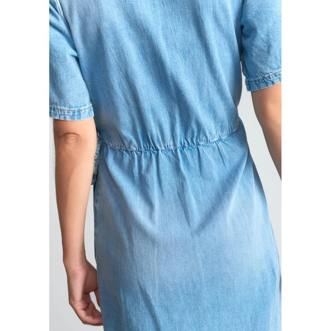 Robe portefeuille en jeans FLOE bleu Sloan