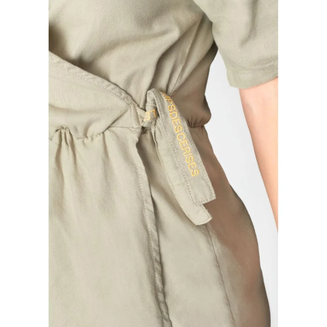Robe portefeuille en jeans FLOE blanc Dina