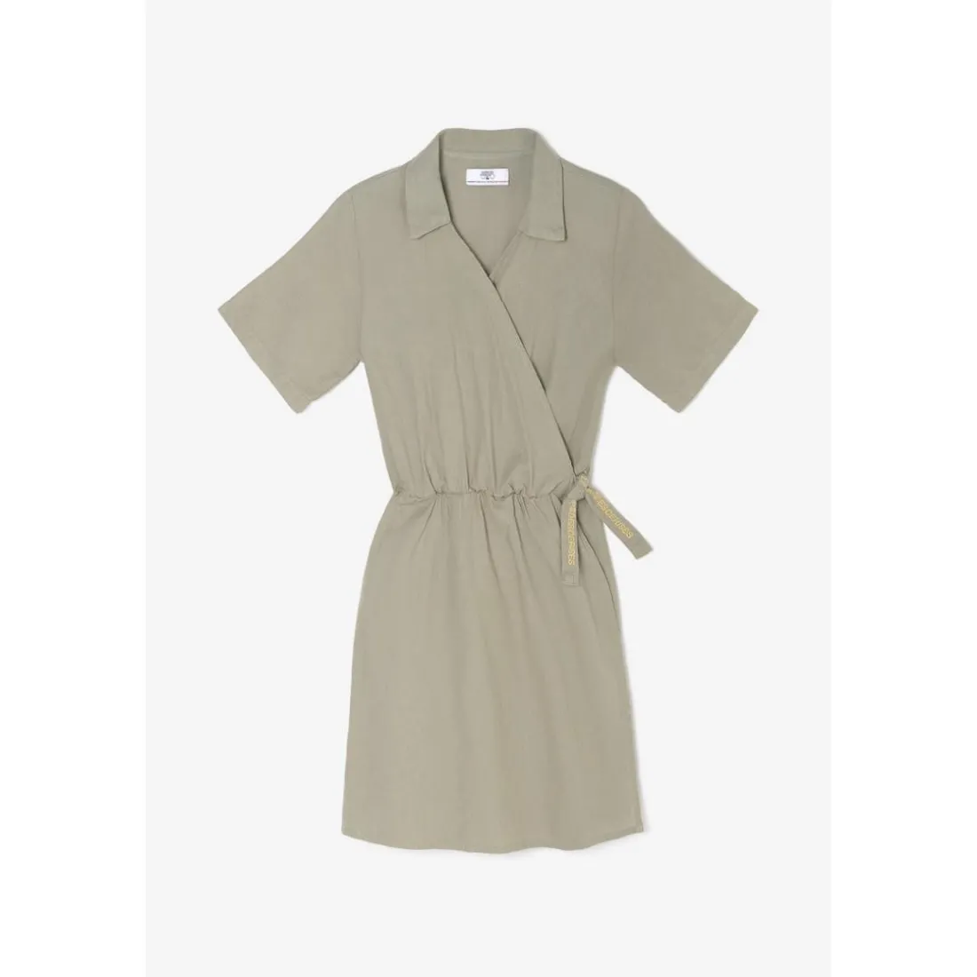 Robe portefeuille en jeans FLOE blanc Dina