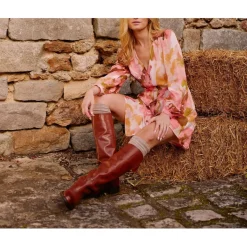Robe RATIA romance en viscose rose