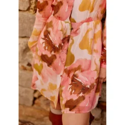 Robe RATIA romance en viscose rose