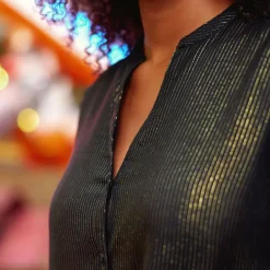 Robe ROSELIA noir en viscose