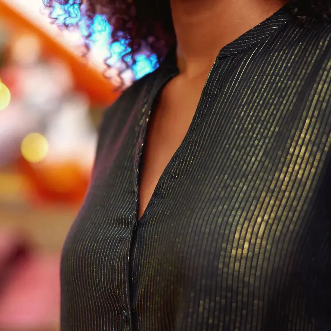 Robe ROSELIA noir en viscose