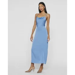 Robe sans manches dos nu Ravenna turquoise Isa