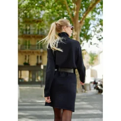 Robe SIRIA - Noire en viscose