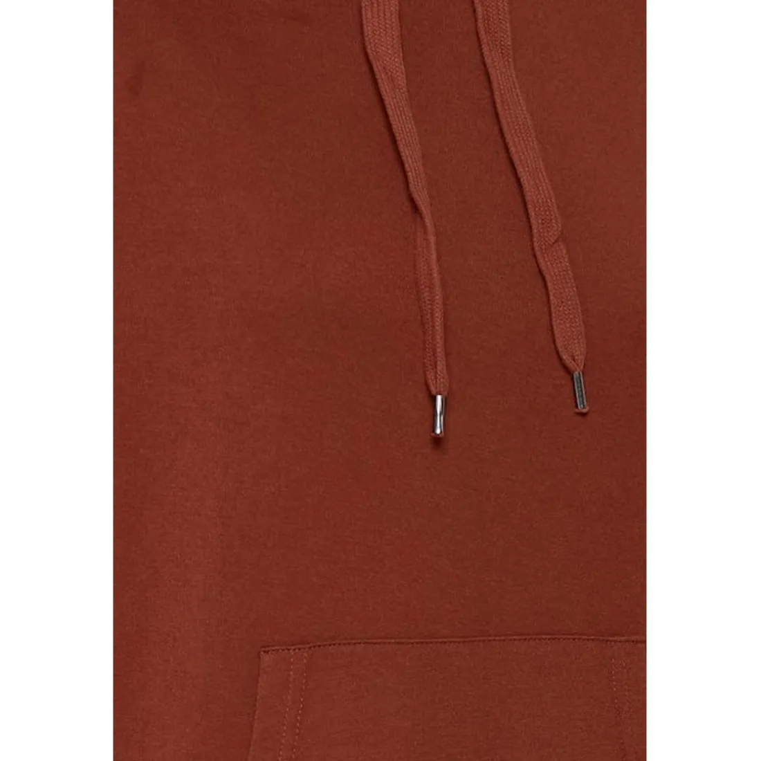 Robe uni en jersey marron