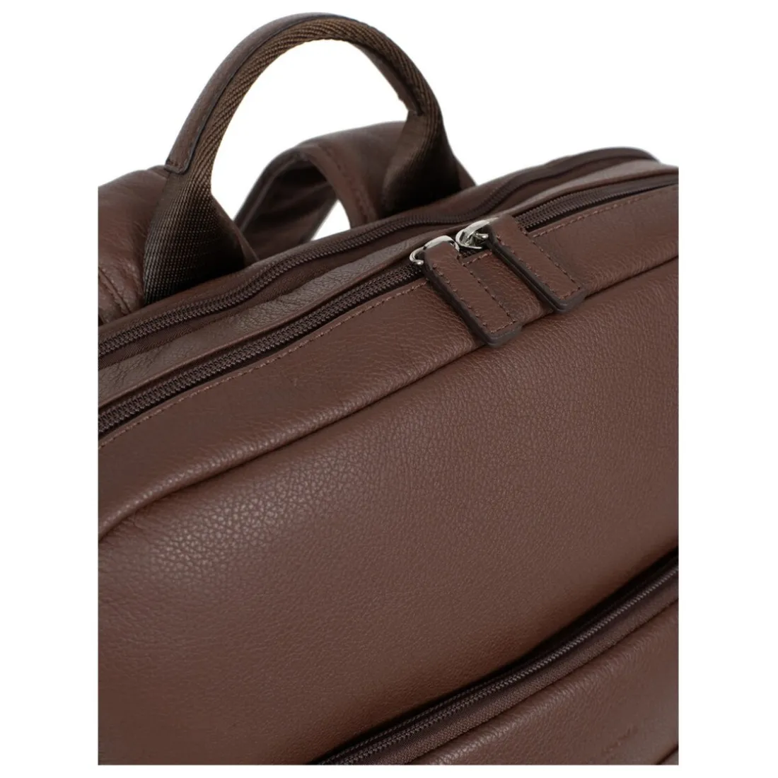 Sac à dos 15'' & tablette & A4 Cuir CONFORT Chocolat