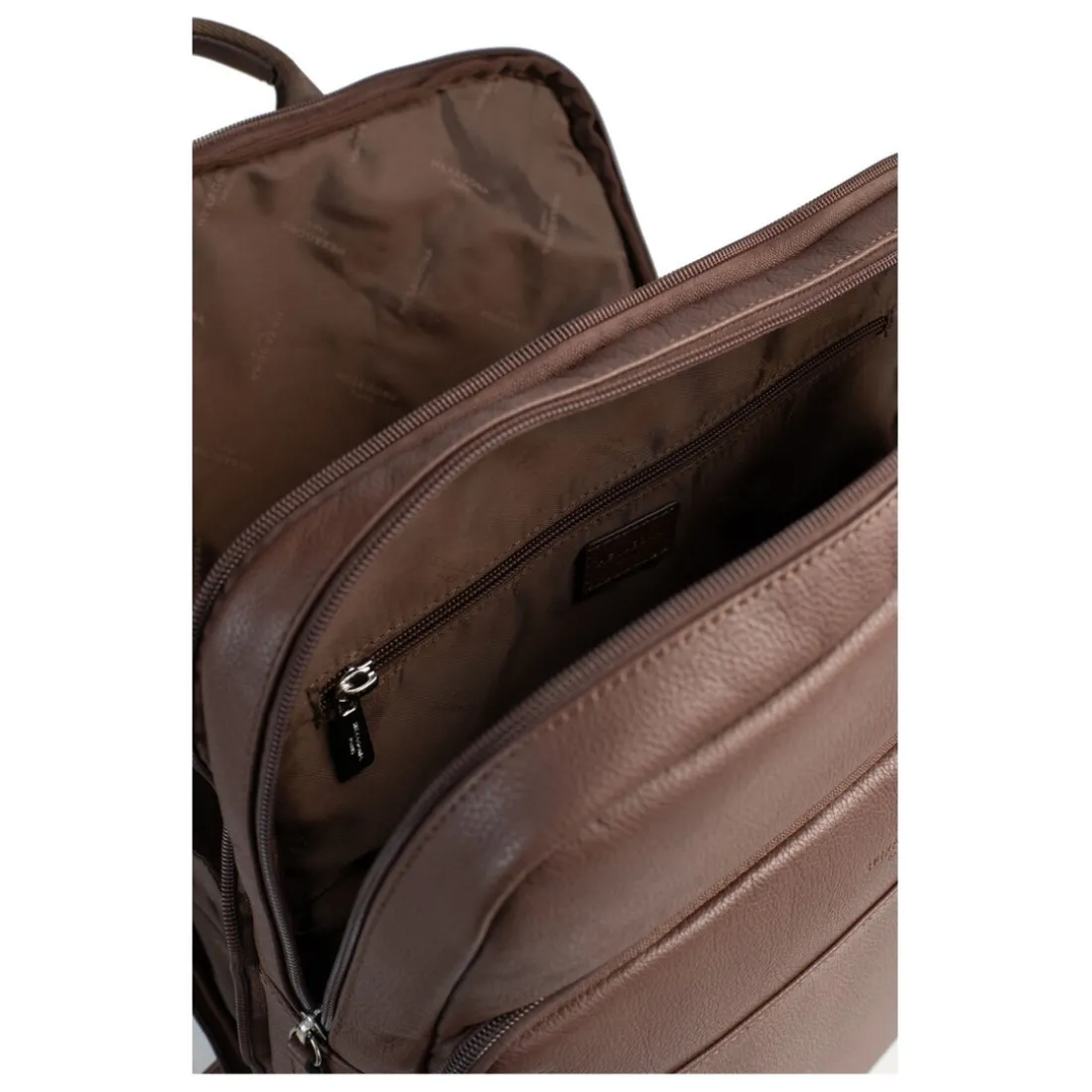 Sac à dos 15'' & tablette & A4 Cuir CONFORT Chocolat