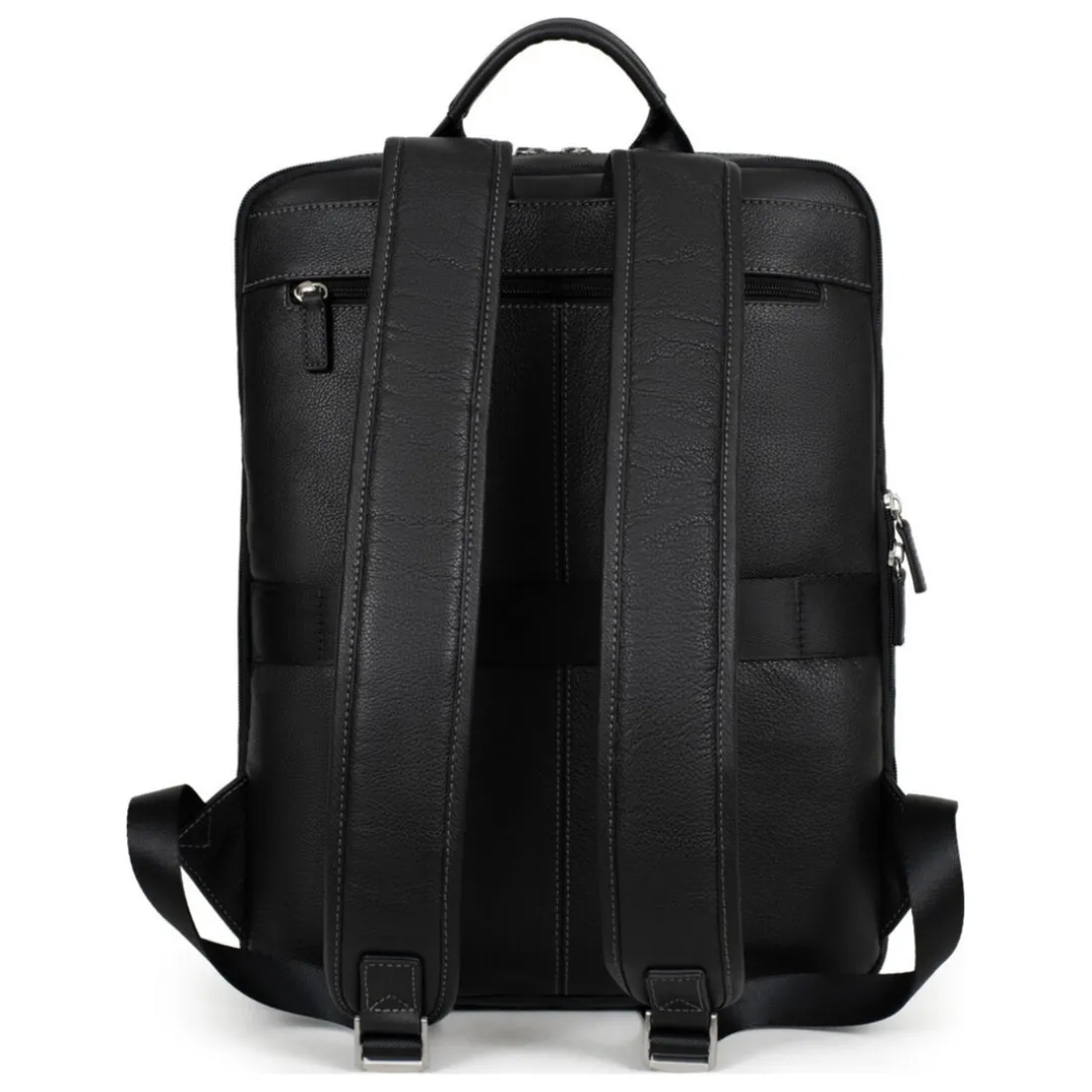 Sac à dos 15'' & tablette & A4 Cuir CONFORT Noir