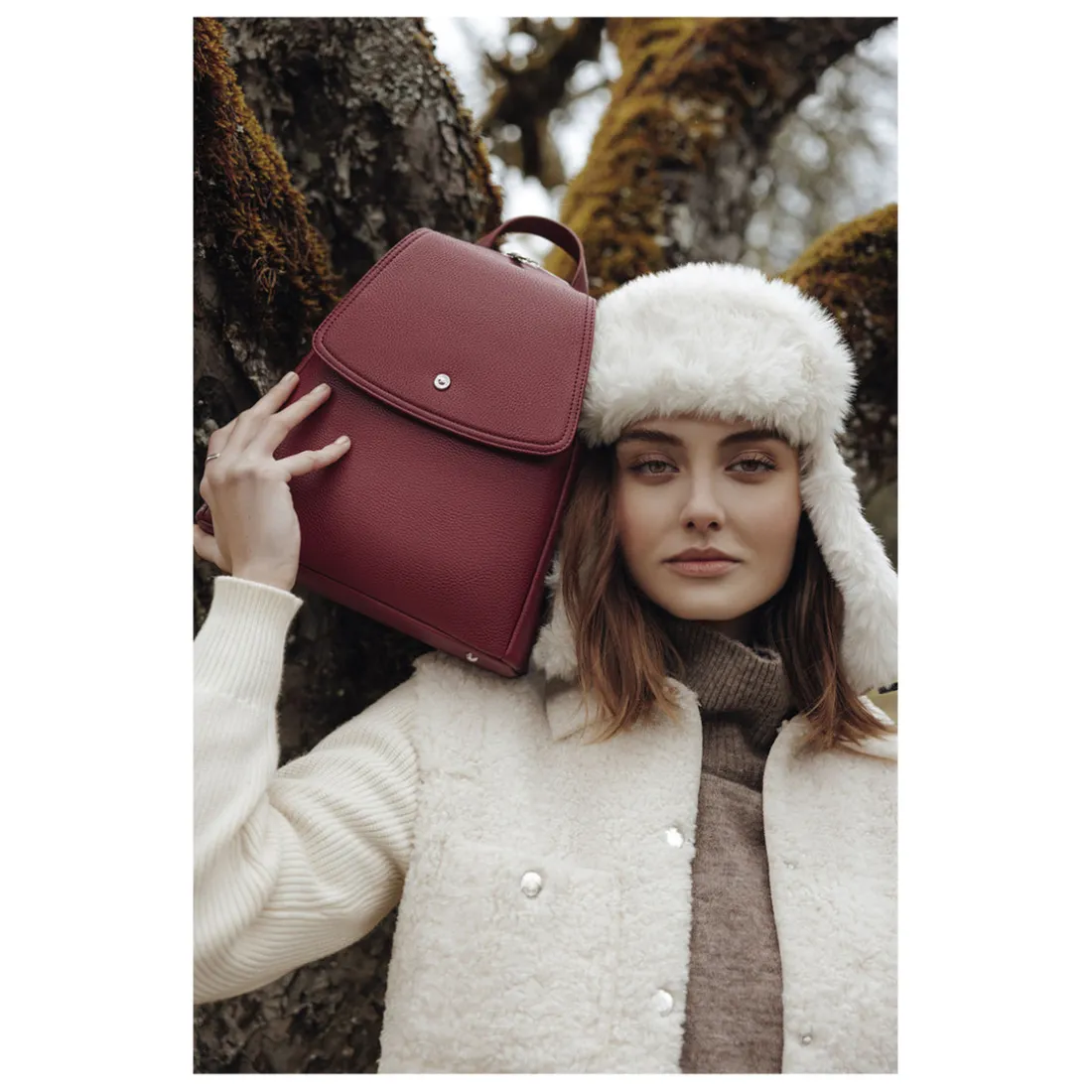 Sac à dos MAYA Carmin rouge Hattie