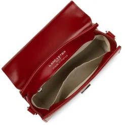 Sac à main A rabat avec fermoir S Suave Even en cuir rouge carmin