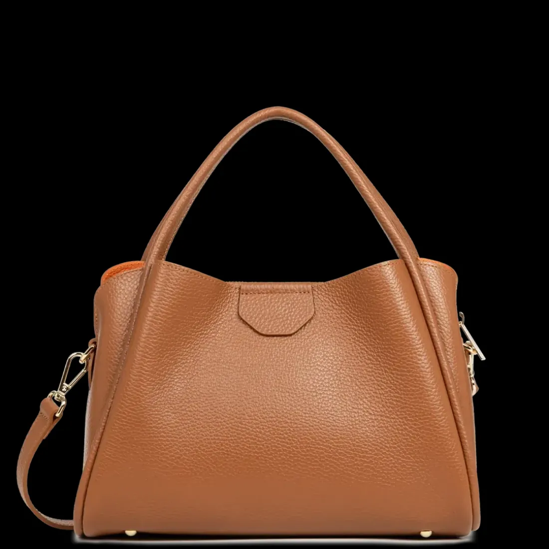 Sac à main Aimantée M Ida Double marron