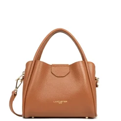 Sac à main Aimantée S Ida Double en cuir marron