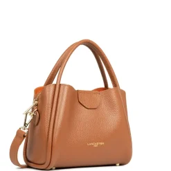 Sac à main Aimantée S Ida Double en cuir marron