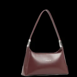 Sac à main bordeaux en cuir